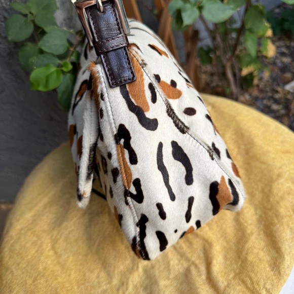 Fendi Vintage Leopard Ponyhair Mama Baguette Shoulder Bag - Picture 8 of 16